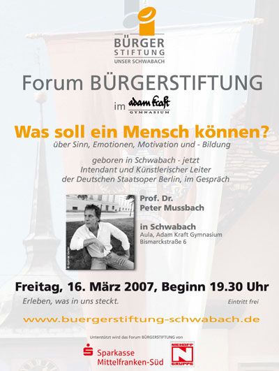 Flyer Forum Bürgerstiftung